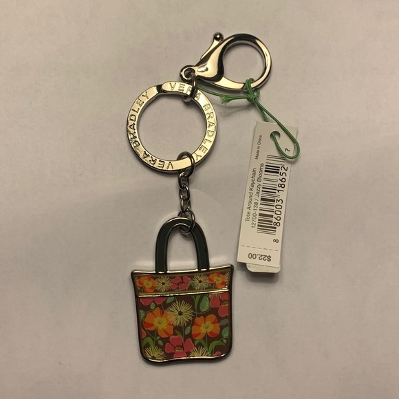 Vera Bradley Accessories - Vera Bradley Jazzy Blooms Totearound Keychain NWT